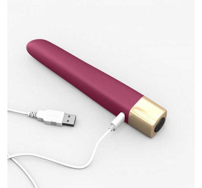 Мощный минивибратор Love To Love Delight Me Prune с мягким кончиком, 16 режимов работы