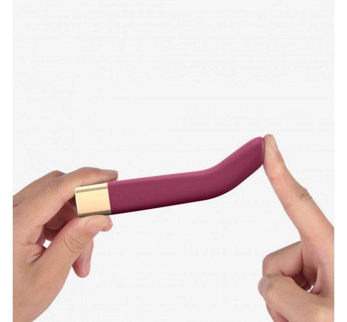 Мощный минивибратор Love To Love Delight Me Prune с мягким кончиком, 16 режимов работы