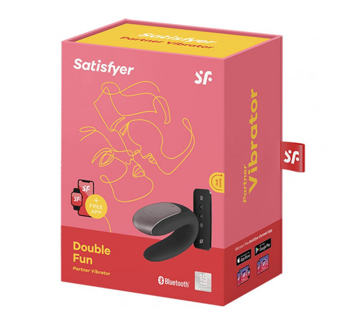 Смартвібратор для пар Satisfyer Double Fun (Black) з пультом ДК