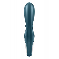 Смарт вибратор кролик Satisfyer Hug Me Bluegrey, 2 мотора, диаметр 4,2см, широкая клиторальная часть