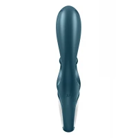 Смарт вібратор-кролик Satisfyer Hug Me Bluegrey, 2 мотори, діаметр 4,2см, широка кліторальна частина — Переглянути зображення 6