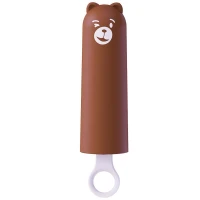 Вібратор CuteVibe Teddy Brown (Pink Dildo), реалістичний вібратор під виглядом морозива — Переглянути зображення 1