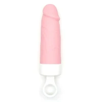Вібратор CuteVibe Teddy Brown (Pink Dildo), реалістичний вібратор під виглядом морозива — Переглянути зображення 3