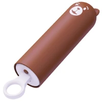 Вібратор CuteVibe Teddy Brown (Pink Dildo), реалістичний вібратор під виглядом морозива — Переглянути зображення 2
