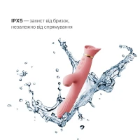 Вібратор з підігрівом та вакуумною стимуляцією клітора Zalo - ROSE Vibrator Strawberry Pink — Переглянути зображення 8