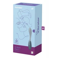 Вібратор Satisfyer G-Spot Flex 3 Grey, гнучкий стовбур із фіксацією положення — Переглянути зображення 6