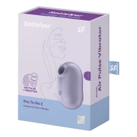 Вакуумний стимулятор із вібрацією Satisfyer Pro To Go 2 Violet — Просмотреть изображение 7