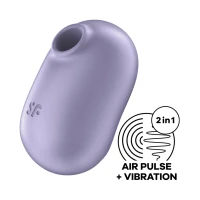 Вакуумний стимулятор із вібрацією Satisfyer Pro To Go 2 Violet — Просмотреть изображение 1