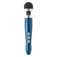 Вібромасажер DOXY Die Cast 3R - Blue Flame, дуже потужний, перезаряджуваний, металевий корпус — Переглянути зображення 1