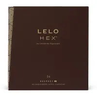 Презервативи LELO HEX Condoms Respect XL 36 Pack, тонкі та суперміцні, збільшений розмір — Переглянути зображення 1