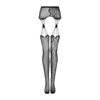 Еротичні колготки-бодістокінг Obsessive Garter stockings S821 S/M/L — Переглянути зображення 5