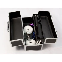 Великий кейс для зберігання секс-іграшок BMS Factory Large Lokable Vibrator Case Black,кодовий замок — Переглянути зображення 6