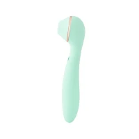Вакуумний стимулятор з вібратором KISSTOY Polly Max Cyan — Просмотреть изображение 2