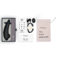 Вакуумний кліторальний стимулятор Womanizer Next Black, 3D Pleasure Air, 14 рівнів інтенсивності — Переглянути зображення 7