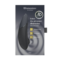 Вакуумный клиторальный стимулятор Womanizer Next Black, 3D Pleasure Air, 14 уровней интенсивности — Просмотреть изображение 9