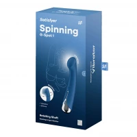 Вібратор з ротацією Satisfyer Spinning G-Spot 1 Blue, плоский майданчик для стимуляції точки G — Переглянути зображення 8