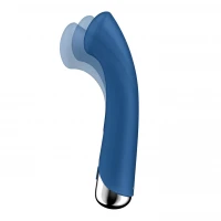Вібратор з ротацією Satisfyer Spinning G-Spot 1 Blue, плоский майданчик для стимуляції точки G — Переглянути зображення 2