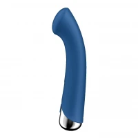 Вібратор з ротацією Satisfyer Spinning G-Spot 1 Blue, плоский майданчик для стимуляції точки G — Переглянути зображення 3