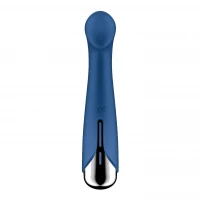 Вібратор з ротацією Satisfyer Spinning G-Spot 1 Blue, плоский майданчик для стимуляції точки G — Переглянути зображення 6
