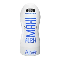 Мастурбатор-ротик Alive Maxi Flex L Oral, реалістичний вхід, рельєфний канал — Переглянути зображення 1