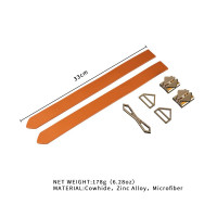 Фіксатори для рук та ніг LOCKINK Wristcuffs/Anklecuffs, коричневі, натуральна шкіра — Переглянути зображення 7