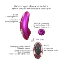 Вакуумний кліторальний стимулятор Love To Love DREAMER – IRIDESCENT BERRY, пестощі язичком, пульт — Переглянути зображення 2