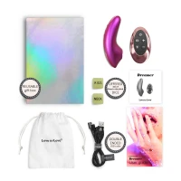 Вакуумний кліторальний стимулятор Love To Love DREAMER – IRIDESCENT BERRY, пестощі язичком, пульт — Переглянути зображення 5