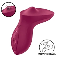 Вібратор для клітора з перлинною стимуляцією Satisfyer Exciterrr Berry, 2 незалежні мотори — Переглянути зображення 1