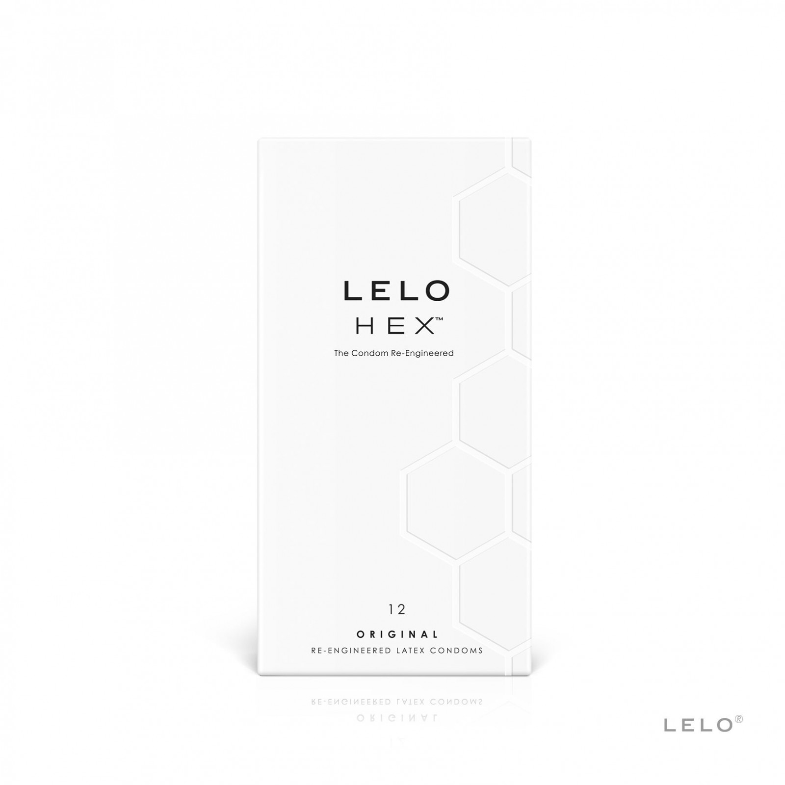 Презервативи LELO HEX Condoms Original 12 Pack, тонкі та суперміцні