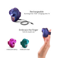 Вібратор на палець Love To Love KISSCOOL - IRIDESCENT INDIGO — Переглянути зображення 3