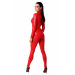 Комбінезон Noir Handmade F353 Red powerwetlook overall - L