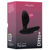 Анальная смарт-вибропробка We-Vibe Ditto+ Satin Black с пультом ДУ — Просмотреть изображение 10
