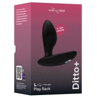Анальна смарт-вібропробка We-Vibe Ditto+ Satin Black з пультом ДК — Переглянути зображення 10