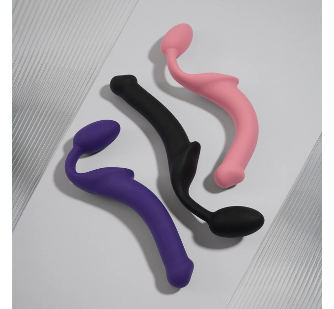 Безремневой страпон Strap-On-Me Rose M, полностью регулируемый, диаметр 3,3см