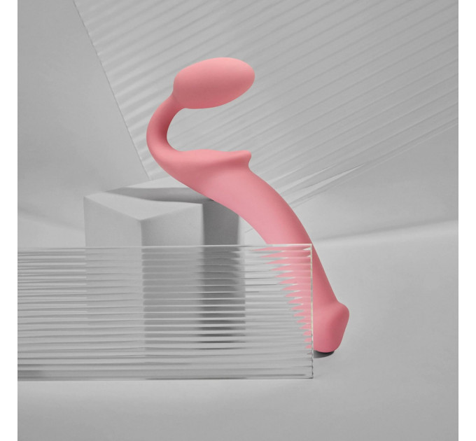 Безремневой страпон Strap-On-Me Rose M, полностью регулируемый, диаметр 3,3см