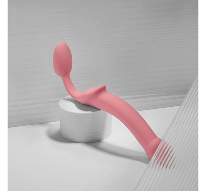 Безремневой страпон Strap-On-Me Rose M, полностью регулируемый, диаметр 3,3см