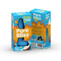 Ароматна свічка пікантної форми Pure Bliss Blue Coco Splash (Кокосове молоко) 15 см — Просмотреть изображение 12