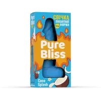 Ароматна свічка пікантної форми Pure Bliss Blue Coco Splash (Кокосове молоко) 15 см — Просмотреть изображение 10