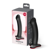 Фаллоимитатор Fun Factory MAGNUM Black, очень гибкий, длина 18,3 см, диаметр 3,7 см — Просмотреть изображение 3