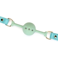 Кляп Liebe Seele Blue Lamb Leather Ball Gag with Velvet Lining — Переглянути зображення 3