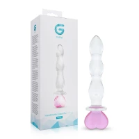 Скляний анальний ланцюжок Gildo Glass Butt Plug Heart Shape No. 35 — Переглянути зображення 6