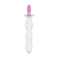 Скляний анальний ланцюжок Gildo Glass Butt Plug Heart Shape No. 35 — Переглянути зображення 3
