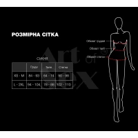 Сексуальна сукня із сітки Art of Sex - Sharlotte чорно-червона L-2XL — Переглянути зображення 4