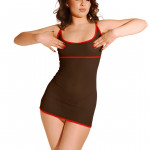 Сексуальна сукня із сітки Art of Sex - Sharlotte чорно-червона L-2XL