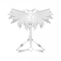 Жіноча портупея Art of Sex - Wings біла L-2XL, екошкіра — Переглянути зображення 4