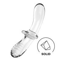 Дилдо Satisfyer Double Crystal (Transparent) (м'яте паковання!!!) — Переглянути зображення 1