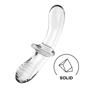 Дилдо Satisfyer Double Crystal (Transparent) (м'яте паковання!!!)