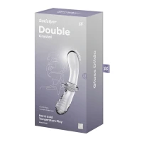 Дилдо Satisfyer Double Crystal (Transparent) (м'яте паковання!!!) — Переглянути зображення 6