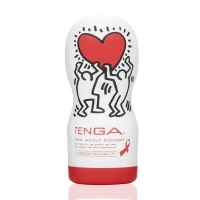 Мастурбатор Tenga Keith Haring Deep Throat Cup (глибоке горло) з вакуумною стимуляцією — Просмотреть изображение 1