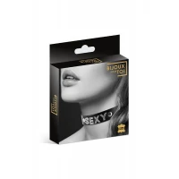 Чокер зі стразами Bijoux Pour Toi - SEXY, натуральна шкіра — Переглянути зображення 3